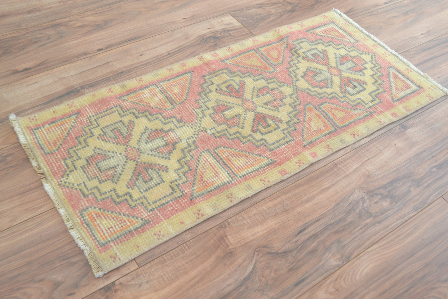 Mini alfombra turca Oushak (melocotón)