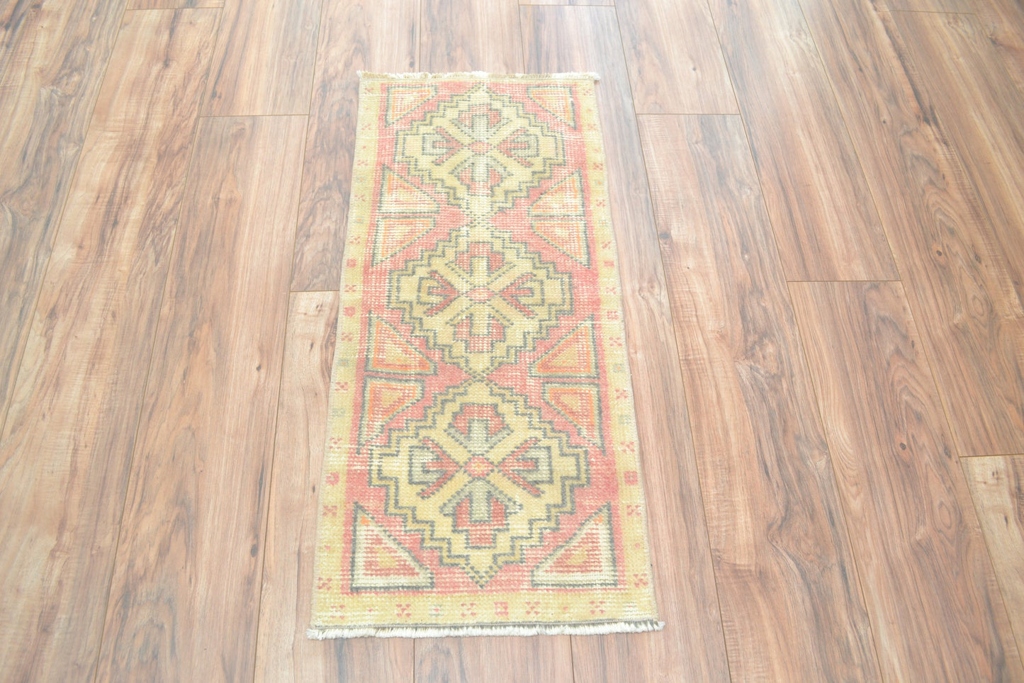 Mini alfombra turca Oushak (melocotón)