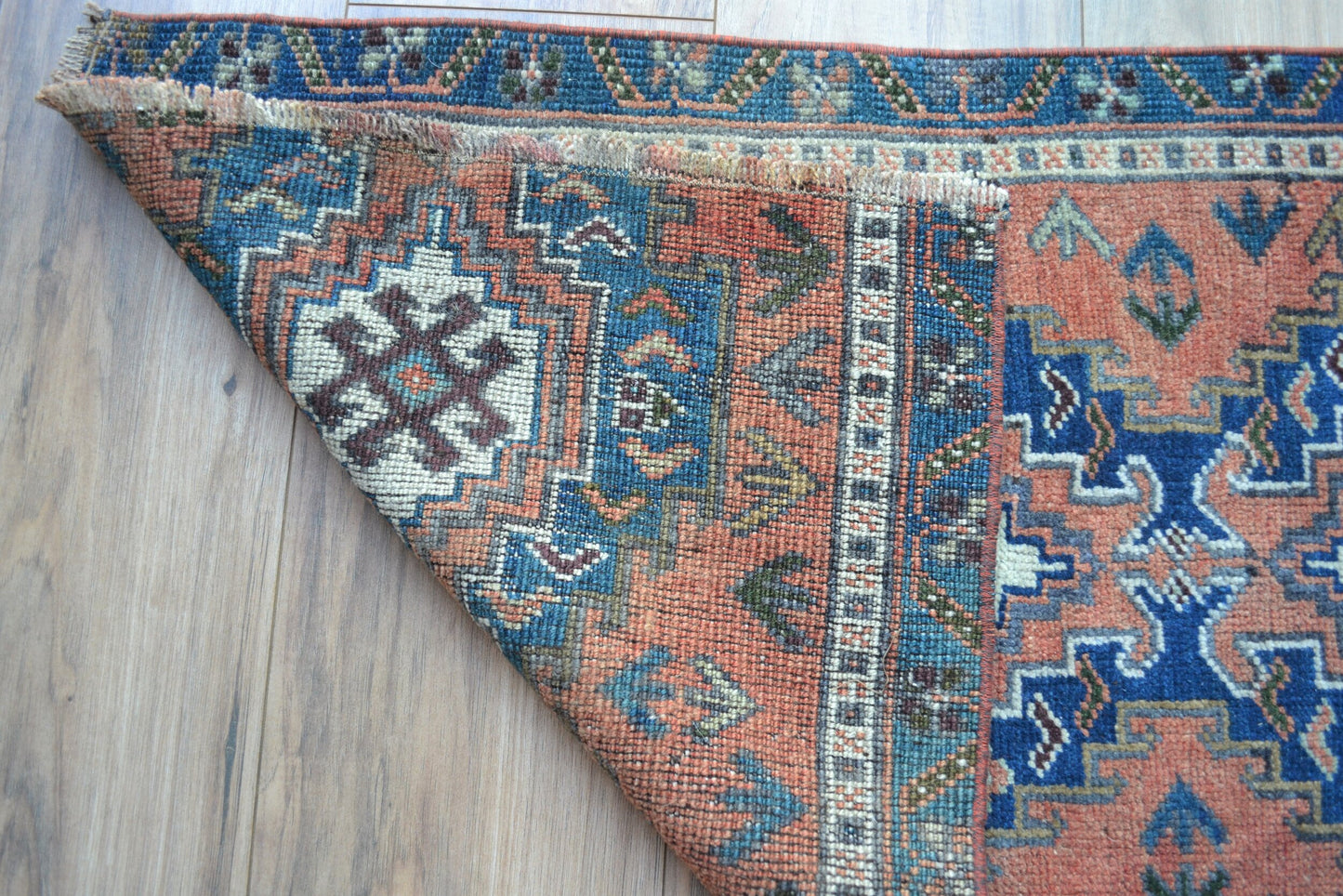 Mini alfombra turca Oushak (naranja)