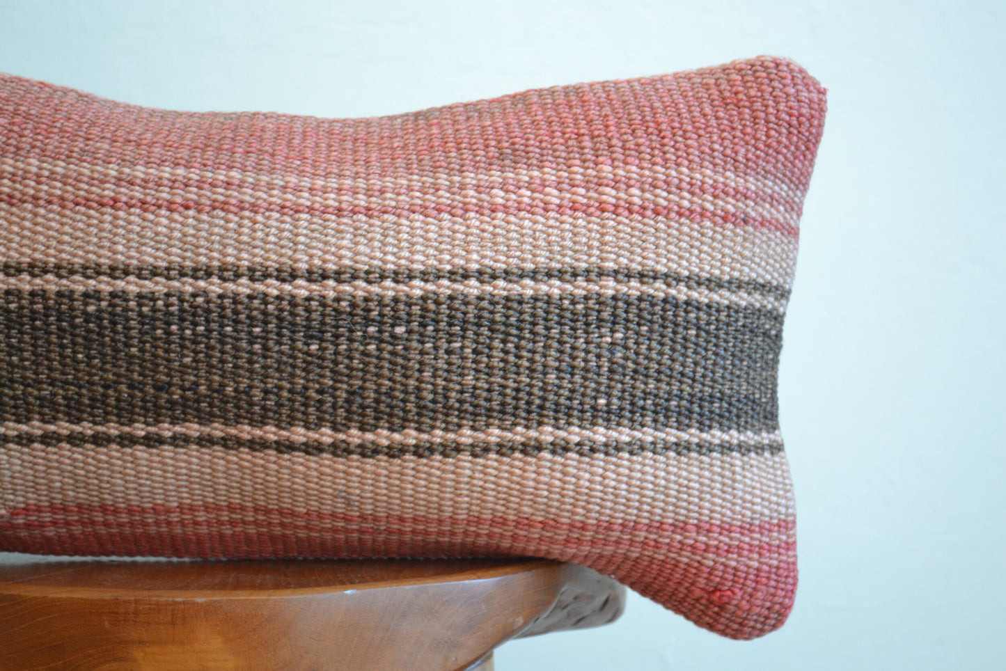 Kilim Pillow Lumbar - Peach