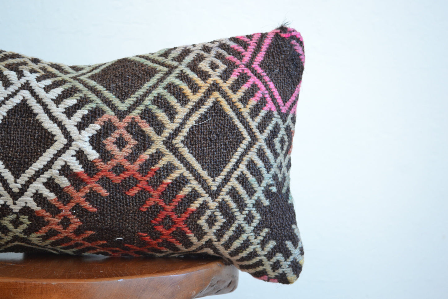 Kilim Pillow Lumbar - Diamonds