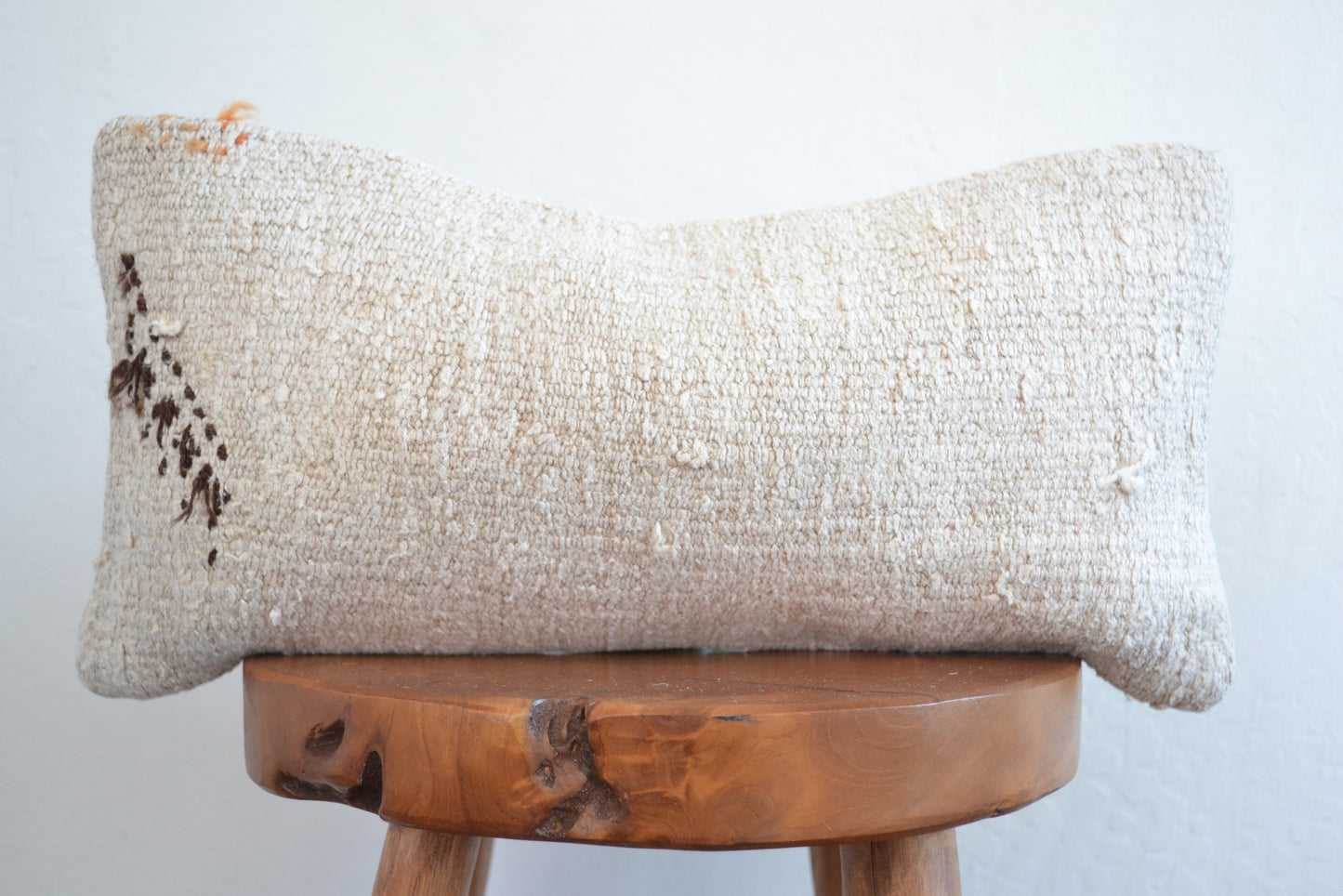 Almohada lumbar Kilim - Blanca