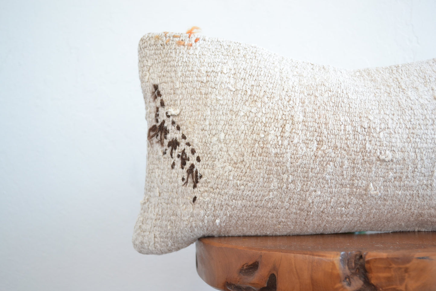 Almohada lumbar Kilim - Blanca