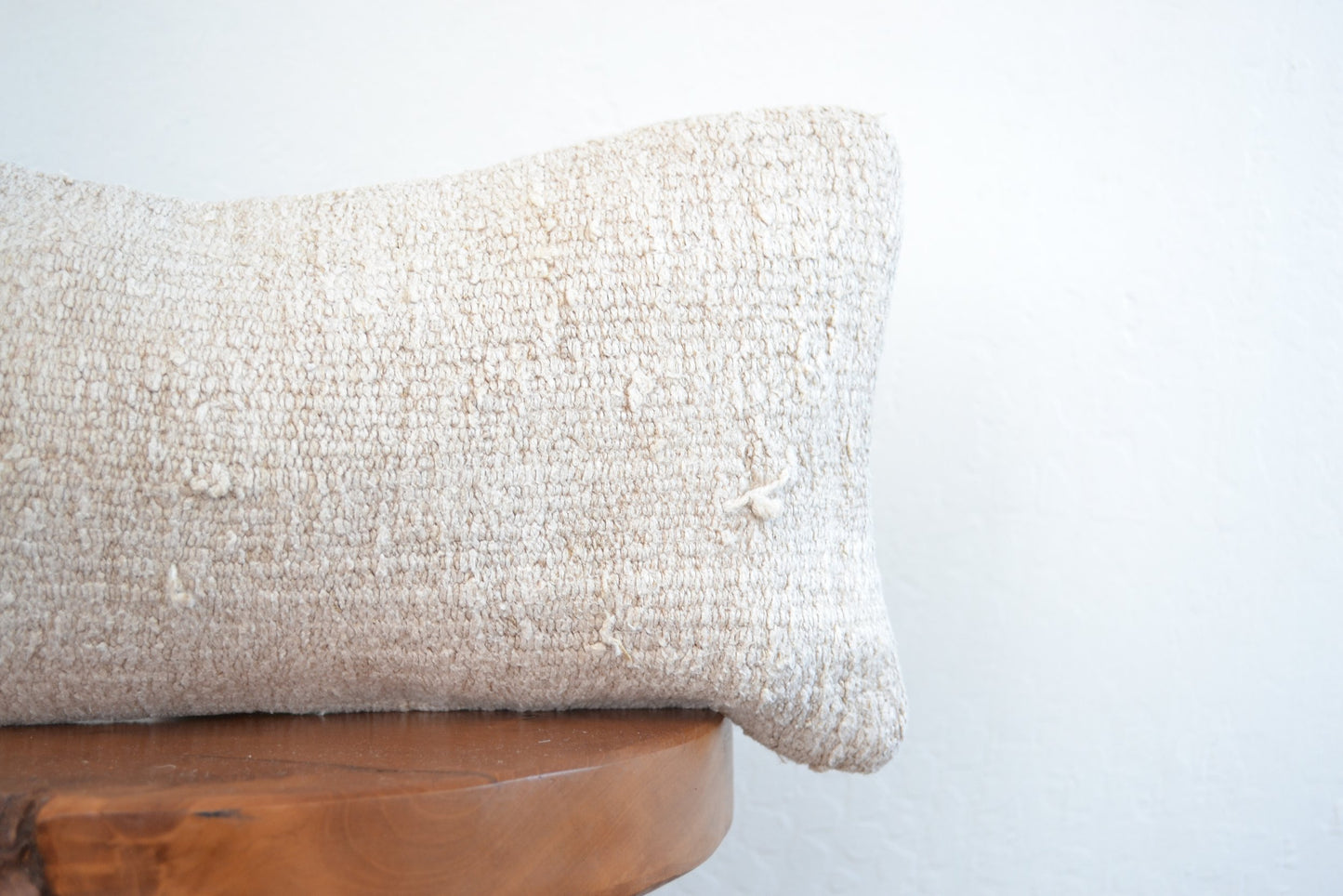 Almohada lumbar Kilim - Blanca