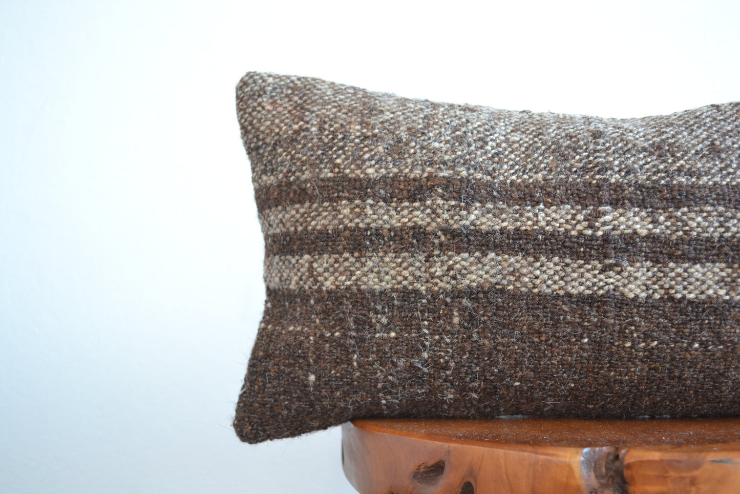 Almohada lumbar Kilim - Negro