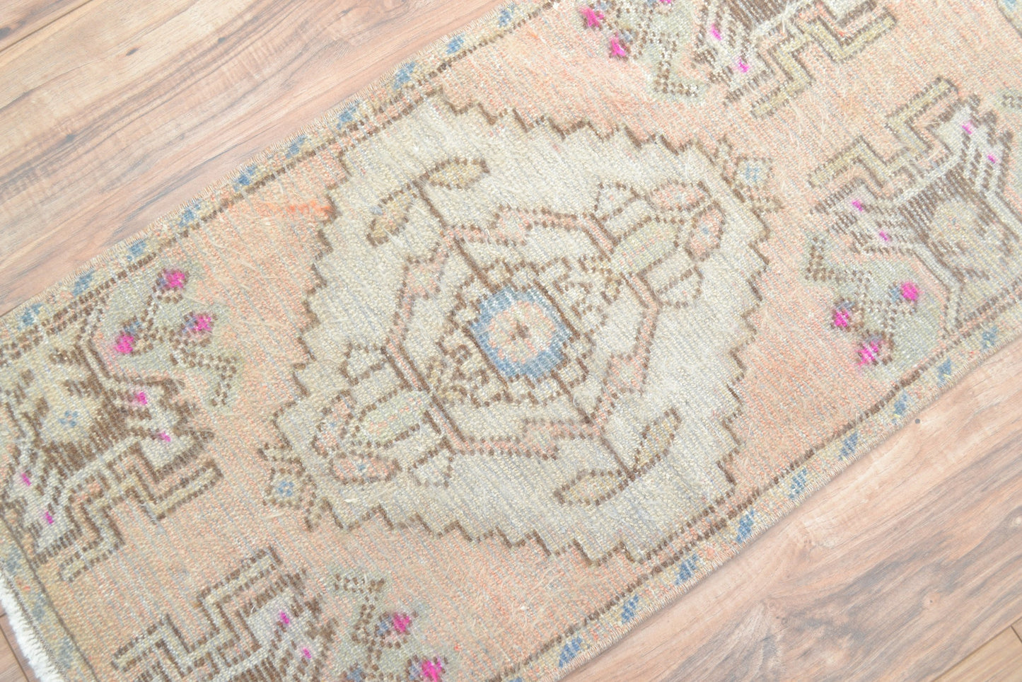 Mini alfombra turca Oushak (rosa)