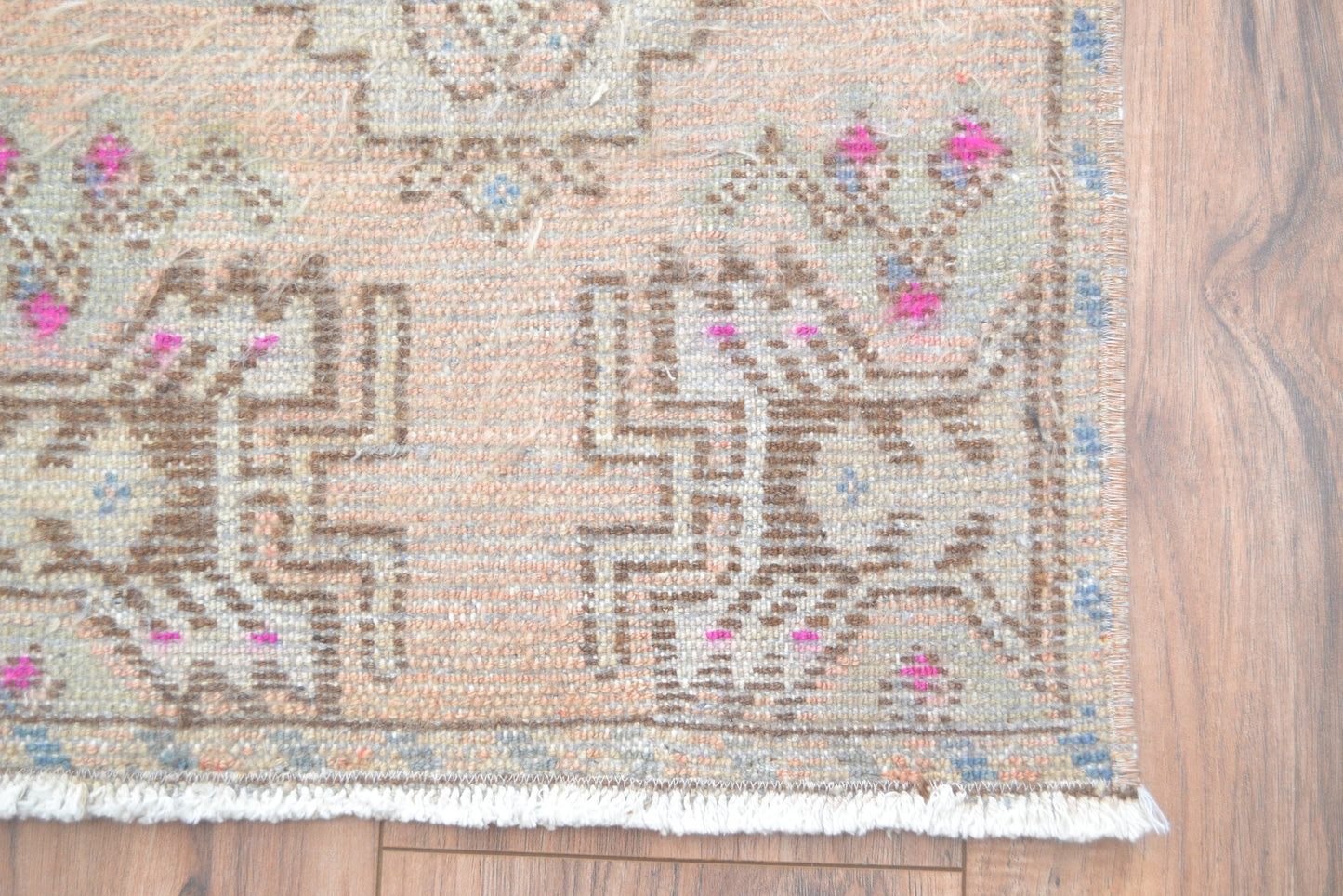 Mini alfombra turca Oushak (rosa)