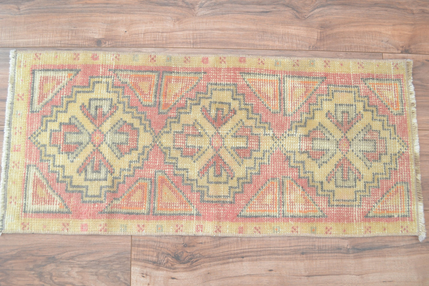 Mini alfombra turca Oushak (melocotón)