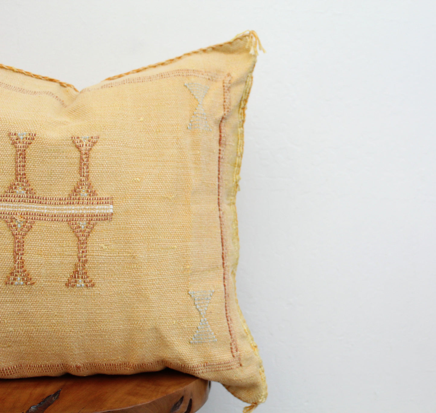 Sabra Silk Pillow - Canary Yellow