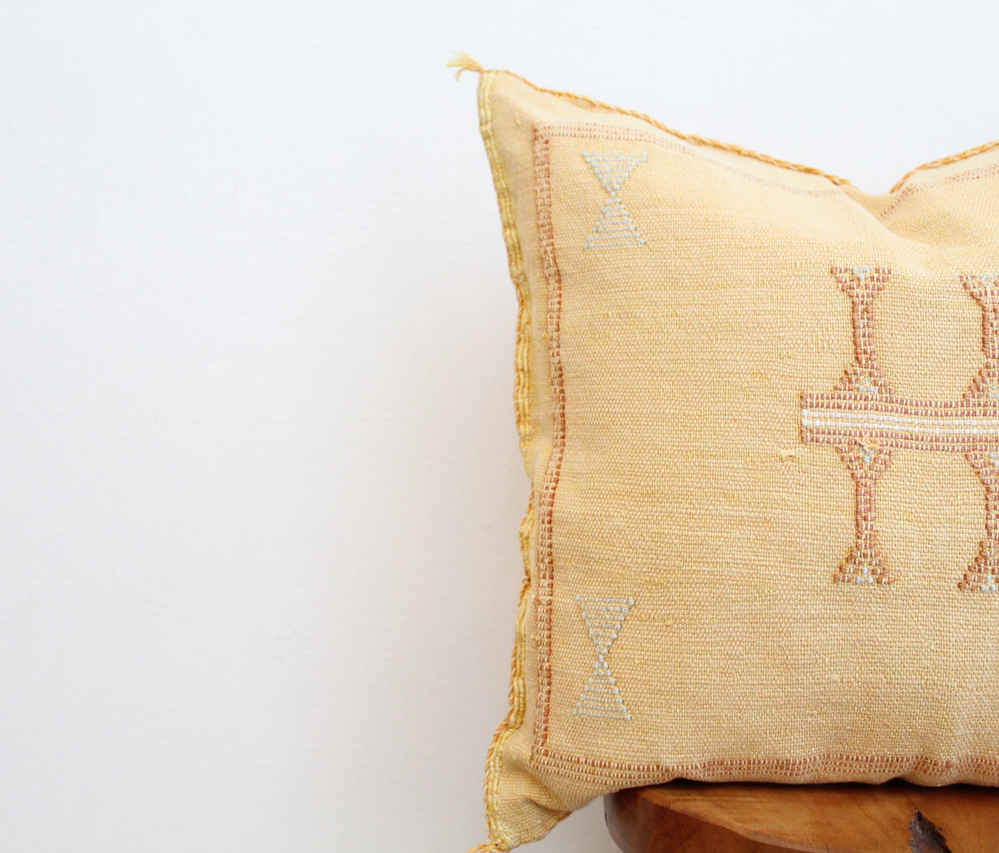 Sabra Silk Pillow - Canary Yellow