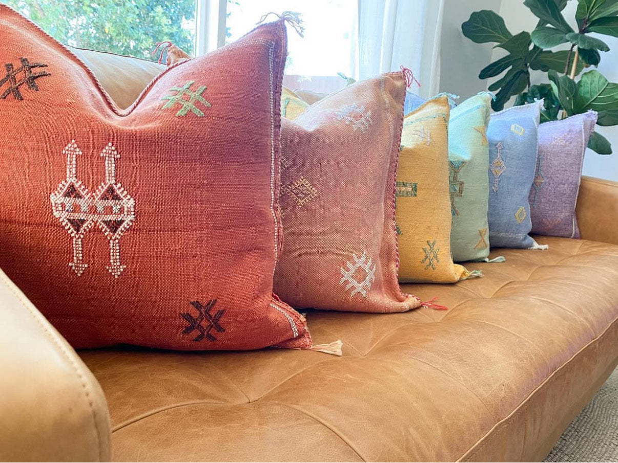 Unveiling the Allure of Moroccan Sabra Silk Pillows