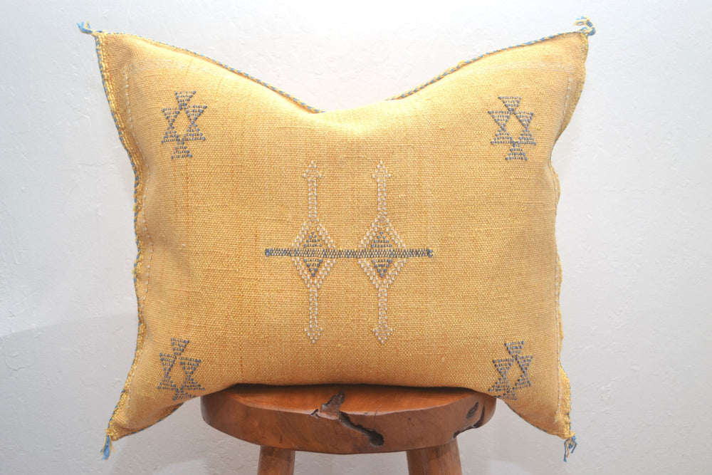 Sabra Silk Pillow - Pale