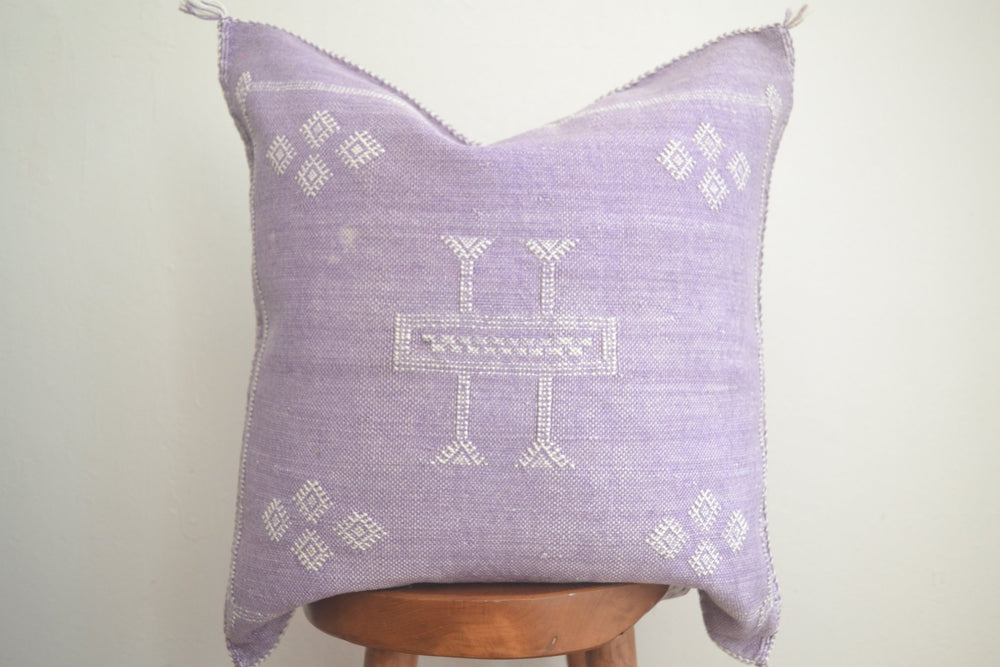 Sabra Silk Pillow - Mauve