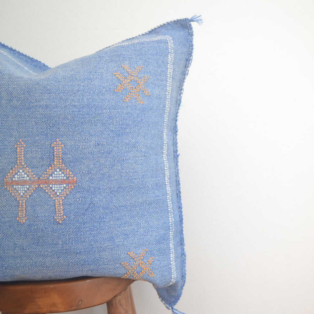 
                      
                        Sabra Silk Pillow - Azure
                      
                    