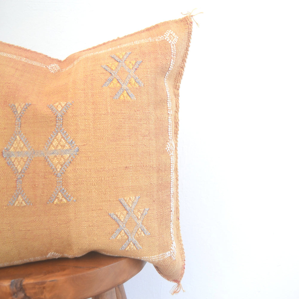 
                      
                        Sabra Silk Pillow - Tan
                      
                    