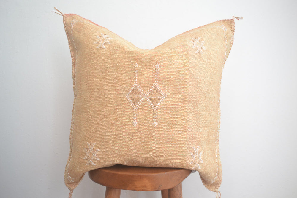 Sabra Silk Pillow - Pale