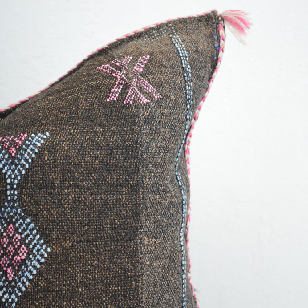 
                      
                        Sabra Silk Pillow - Black & Pink
                      
                    