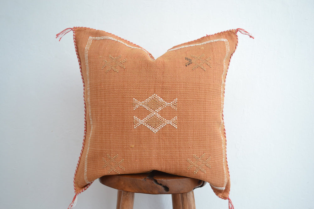 Sabra Silk Pillow - Dusty