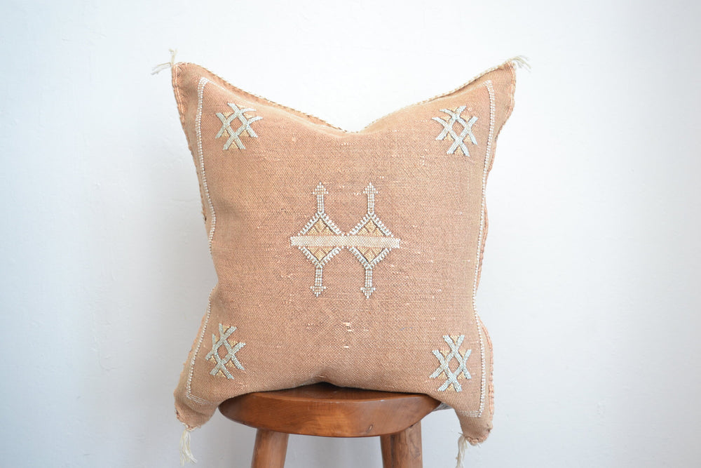 Sabra Silk Pillow - Maple