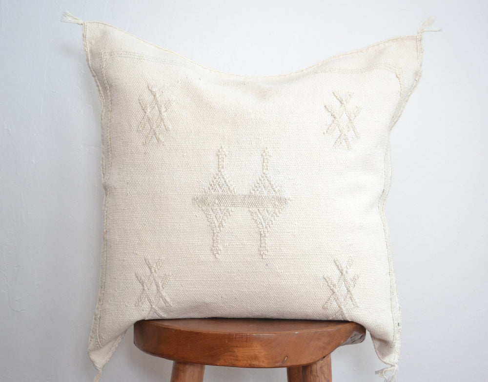 Sabra Silk Pillow - Pure