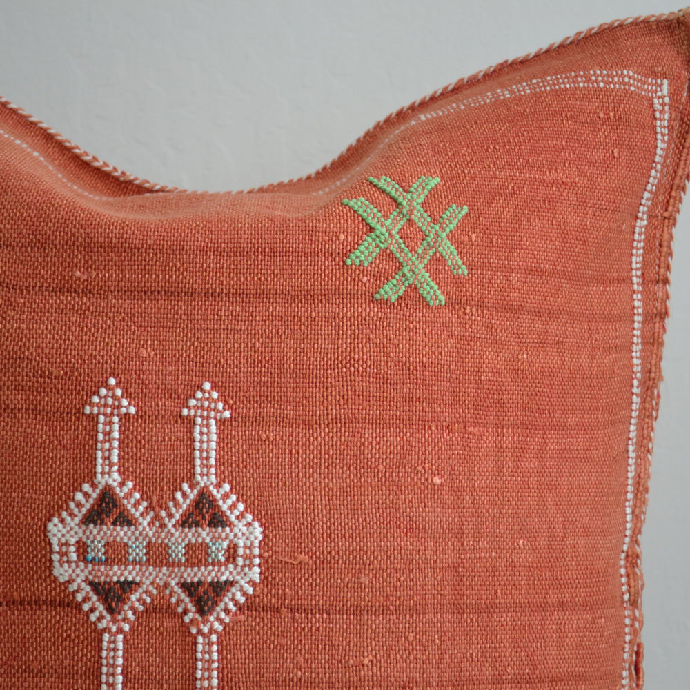 
                      
                        Sabra Silk Pillow - Rust
                      
                    