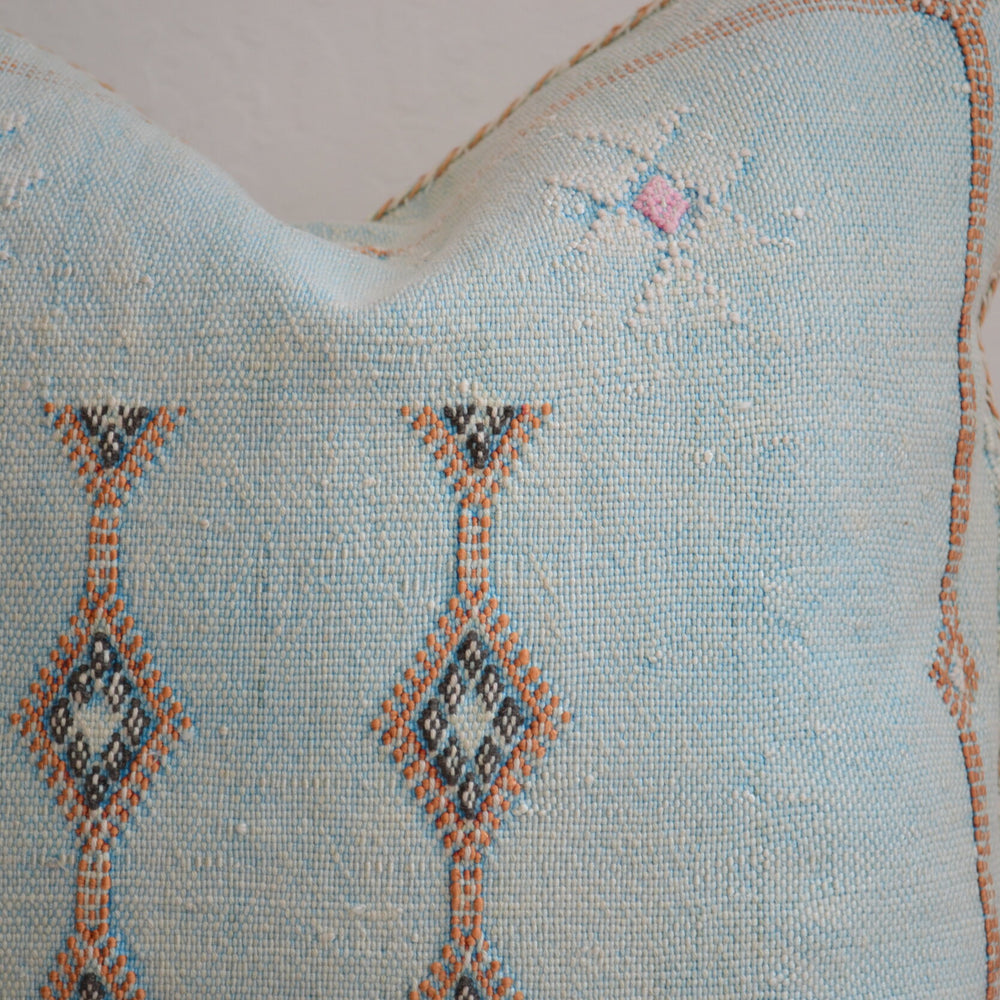 
                      
                        Sabra Silk Pillow - Dusty Blue
                      
                    