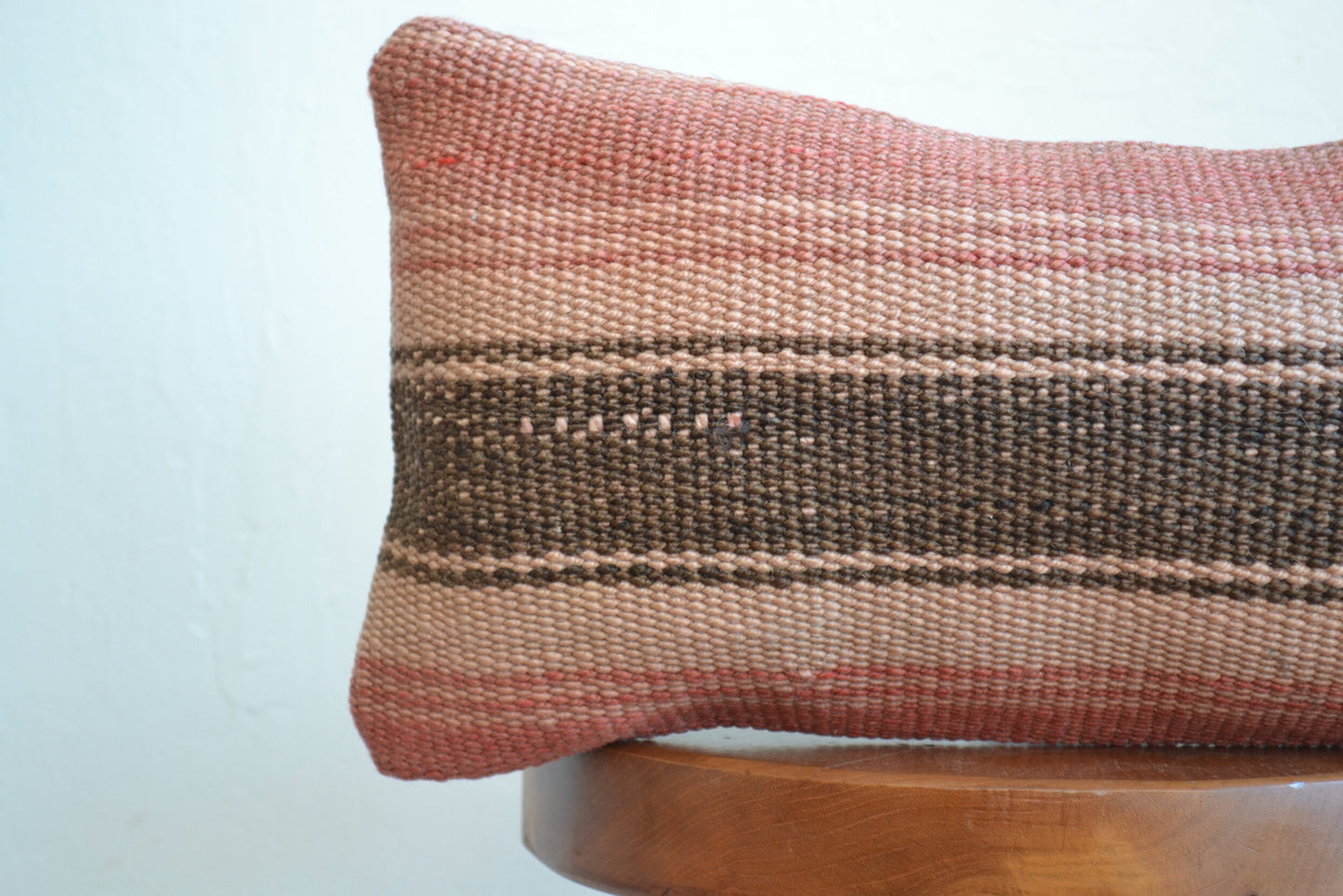 Kilim Pillow Lumbar - Peach