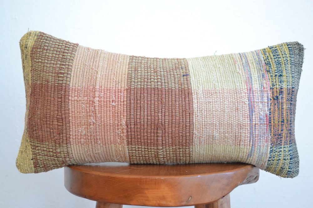 Kilim Pillow Lumbar - Faded