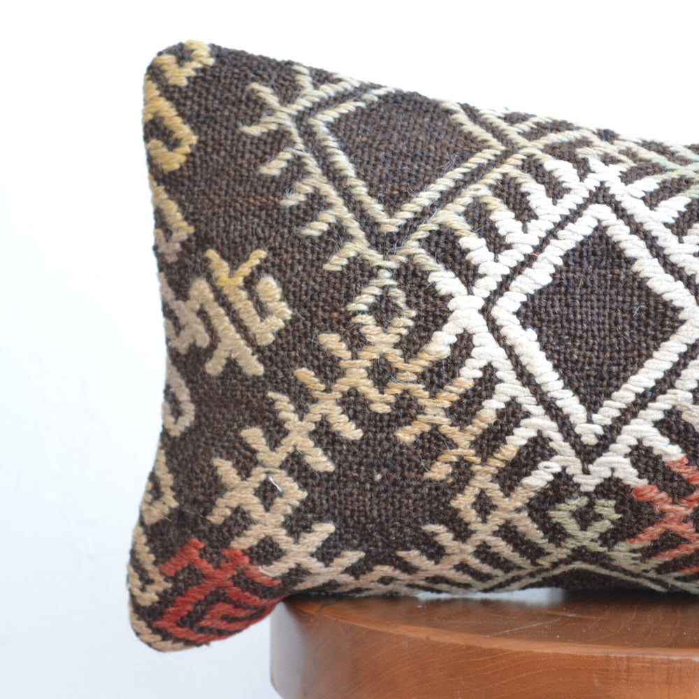 Kilim Pillow Lumbar - Diamonds