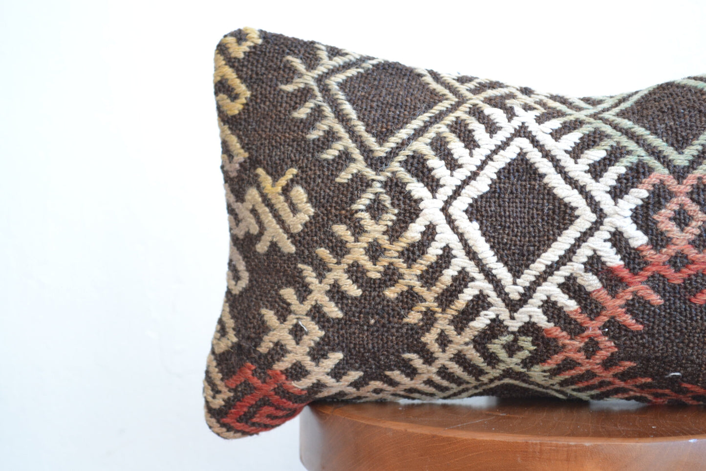 Kilim Pillow Lumbar - Diamonds