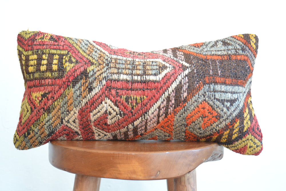 Kilim Pillow Lumbar - Colors