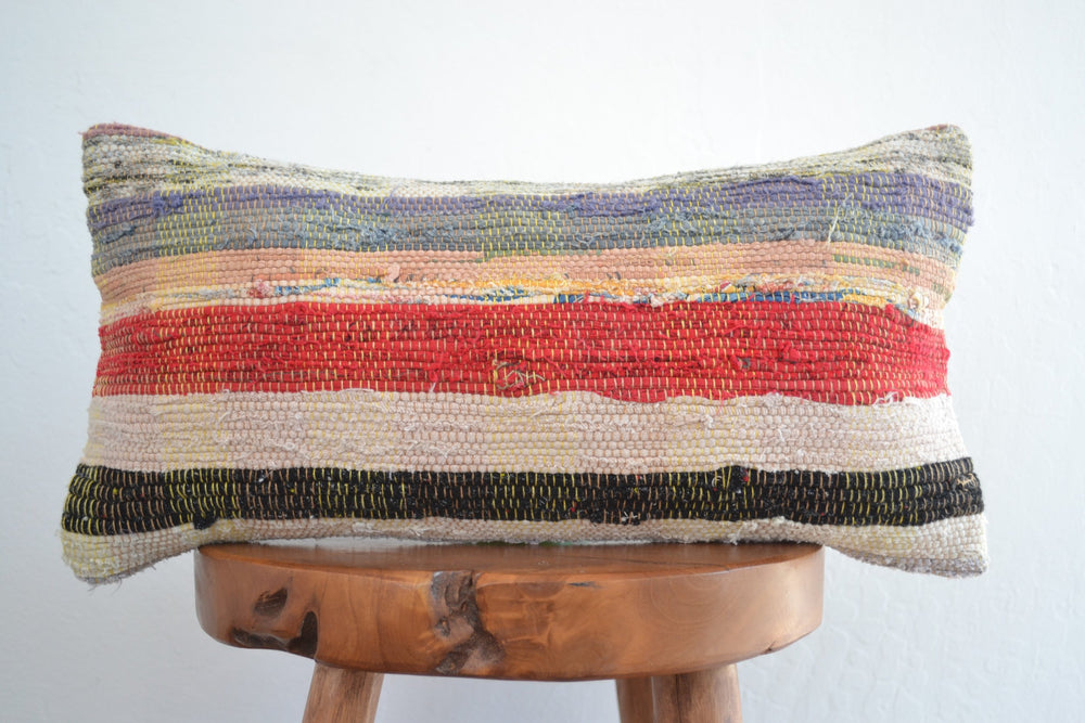 Kilim Pillow Lumbar (Stripes)