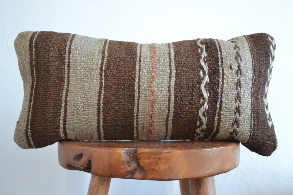 Kilim Pillow Lumbar - Hazelnut