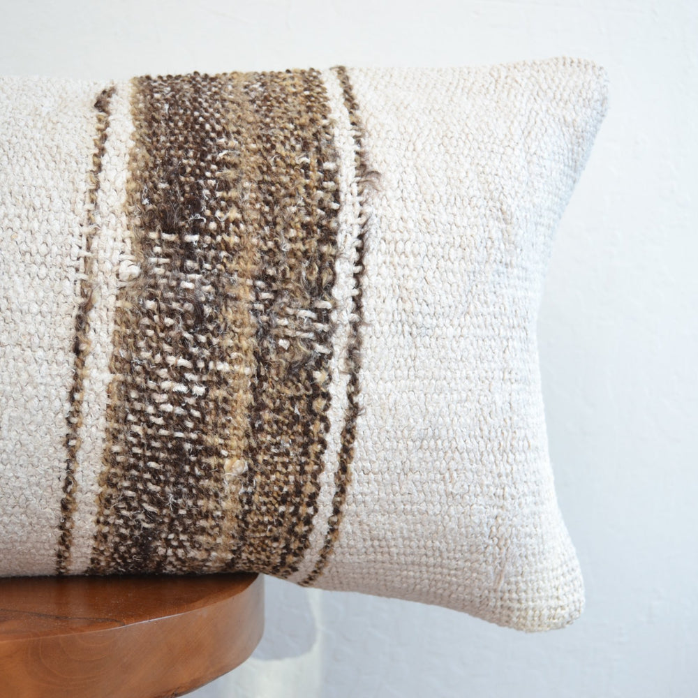 
                      
                        Kilim Pillow Lumbar - White Stripe
                      
                    