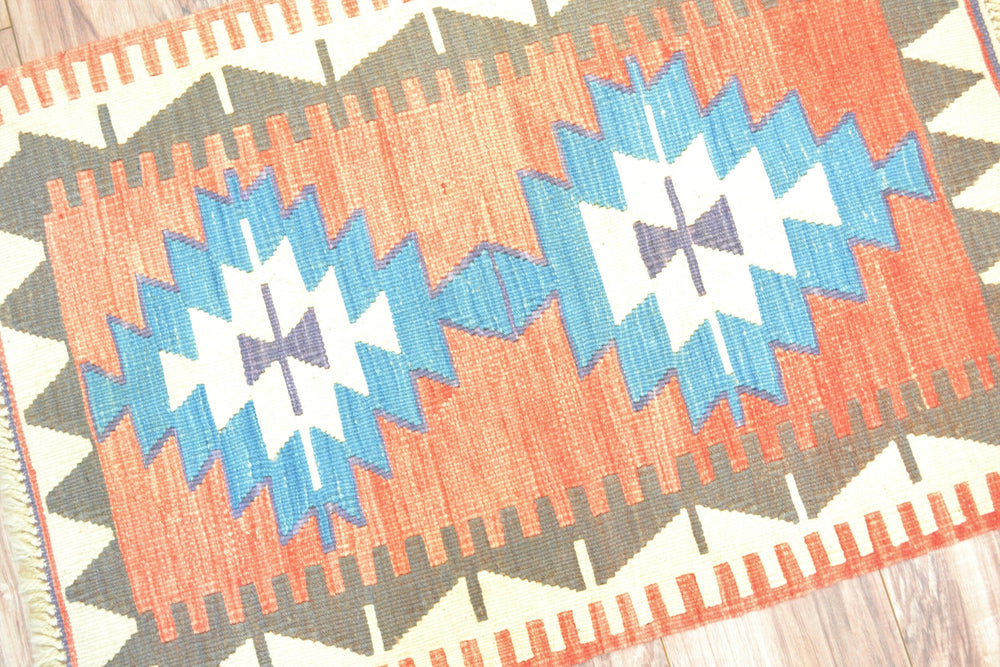 Kilim Rug (Turkish Anatolian Hand Woven Kilim Rug)