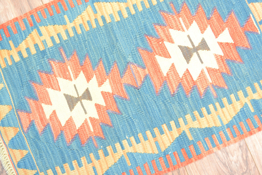 Kilim Rug (Turkish Anatolian Hand Woven Kilim Rug)