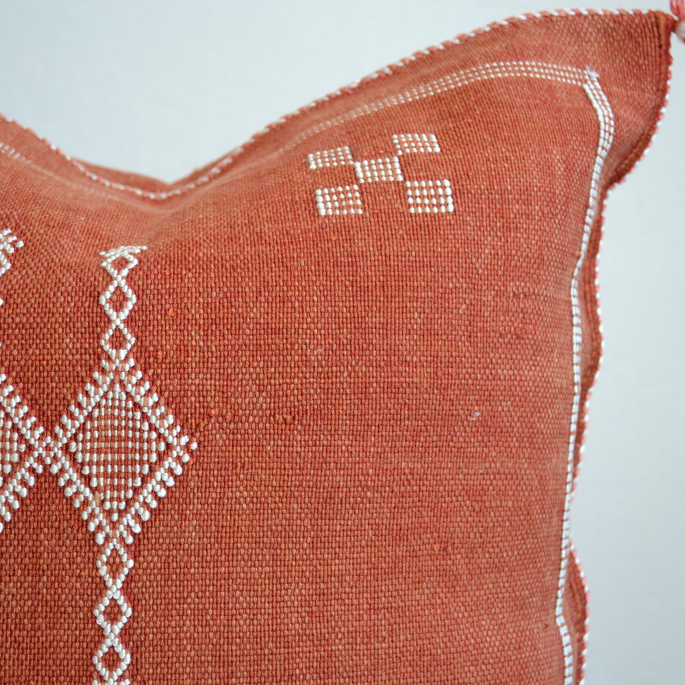 
                      
                        Sabra Silk Pillow - Brick
                      
                    