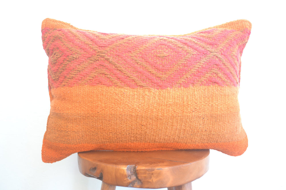 Almohada Lumbar Frazada (Naranja)