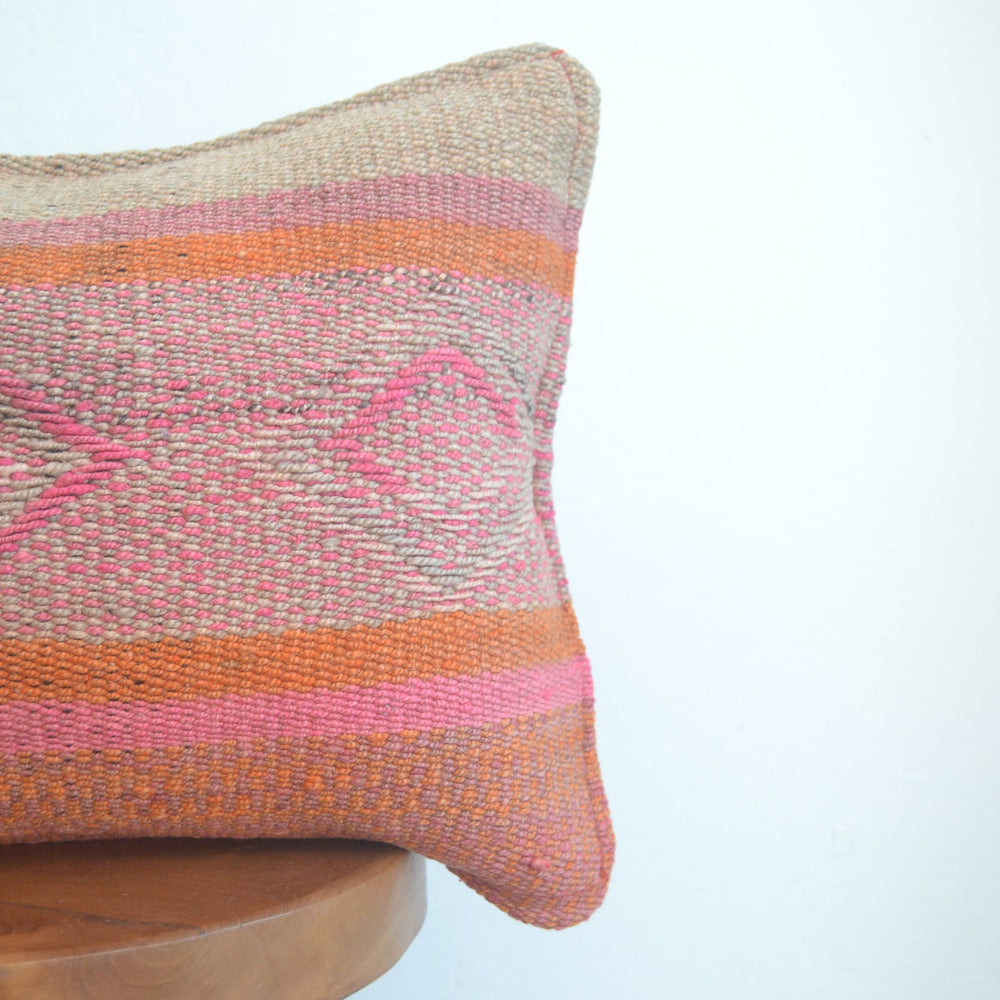 
                      
                        Lumbar Frazada Pillow (Coral)
                      
                    